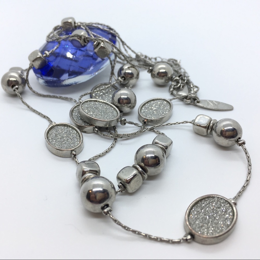NY Silvertone Necklace
